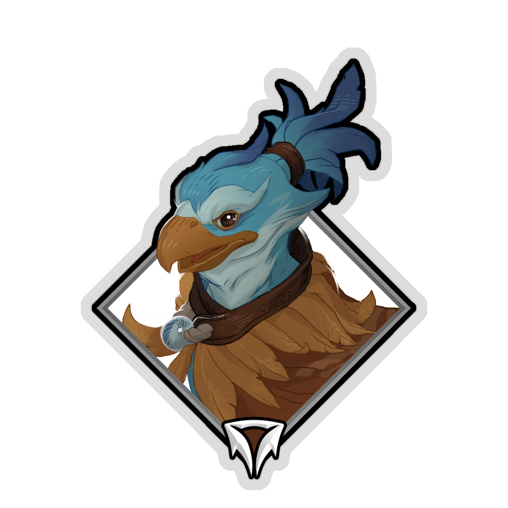 Glitter Crownfall Sticker - Kez