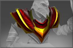 Heroic Crimson Wyvern Shoulders