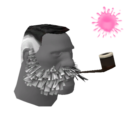 Strange Lord Cockswain's Novelty Mutton Chops and Pipe