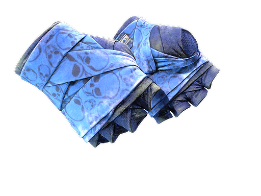 ★ Hand Wraps | Cobalt Skulls (Battle-Scarred)