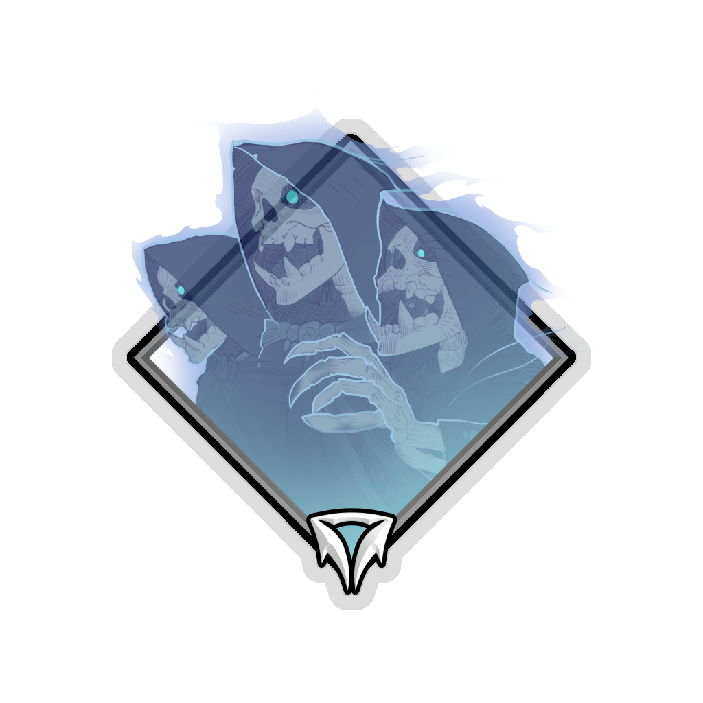 Glitter Crownfall Sticker - Skeleton Ancestors